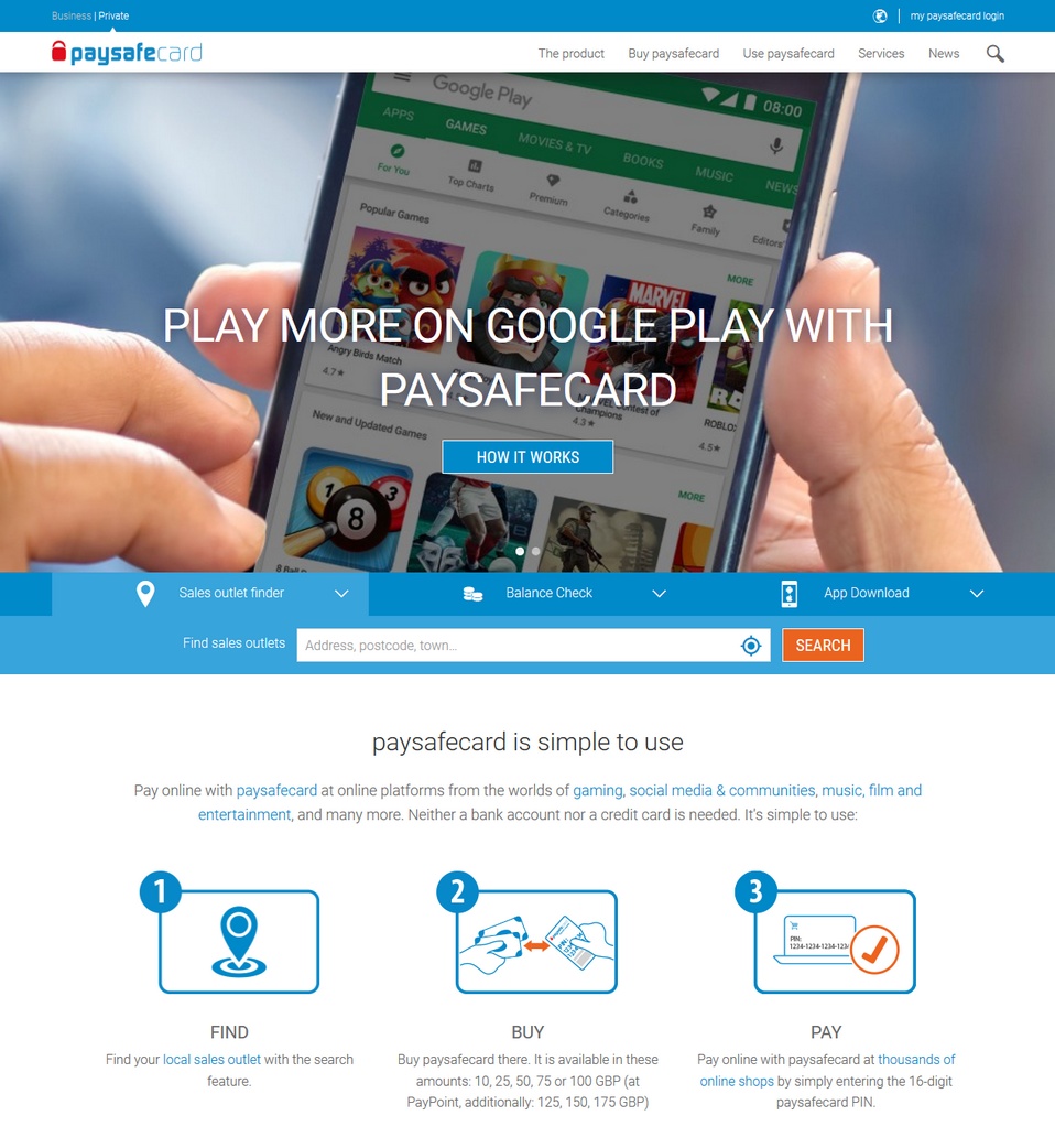 Paysafecard Mobile Pay