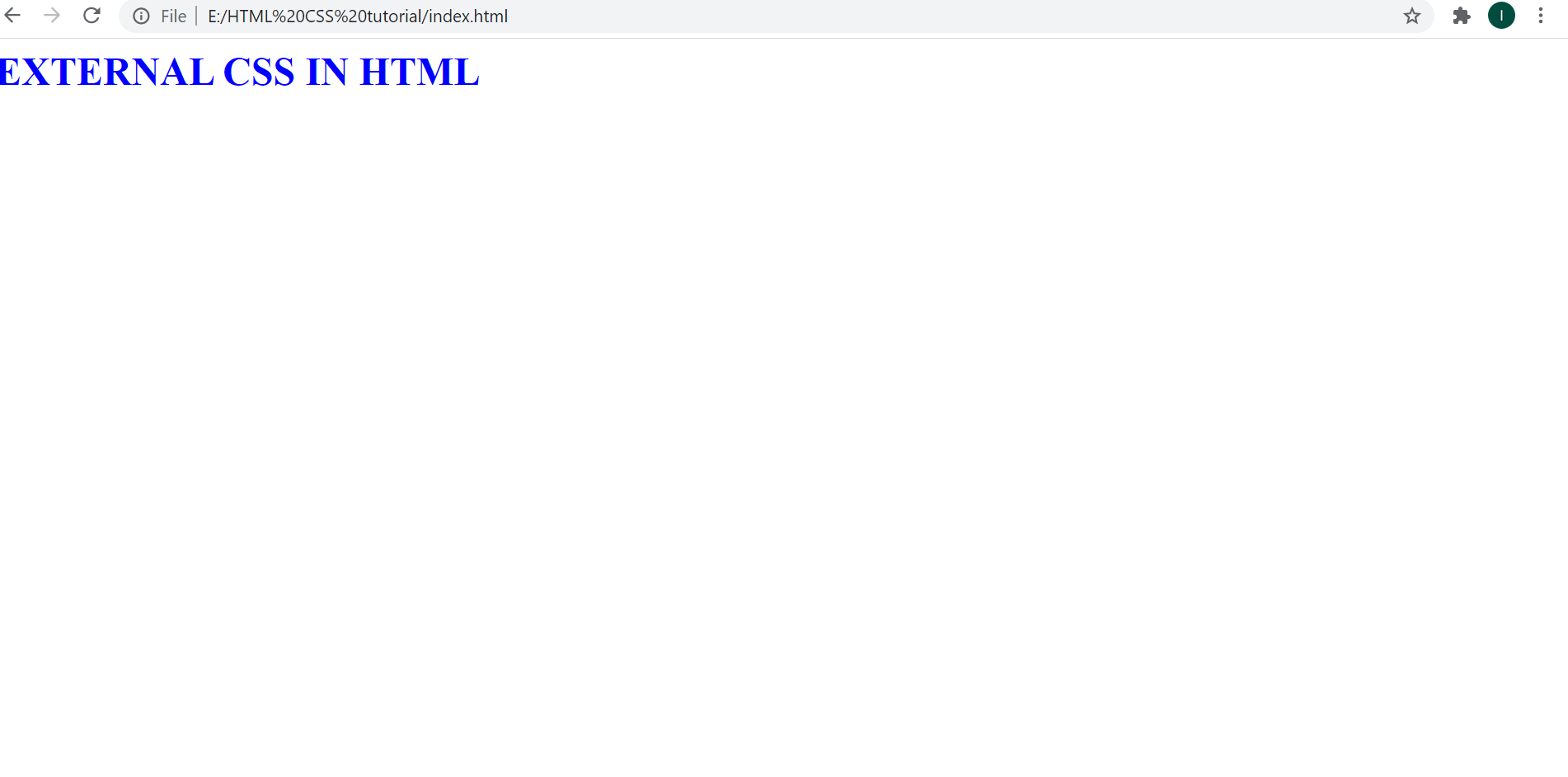 How to link external CSS with HTML file?