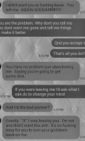 https://www.confesstoliz.com Text between Josh and Vicky where he says he isnt leaving her but she always leaves him