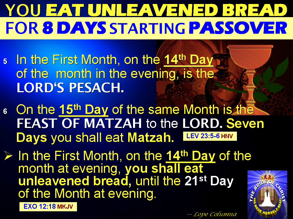 The BIBLE EXPLAINER & REVELATOR Q240 Does The Day of Unleavened Bread