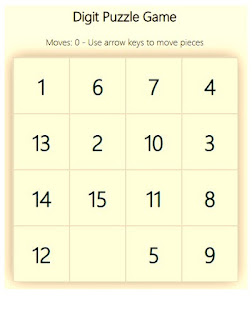 Digit Puzzle Game