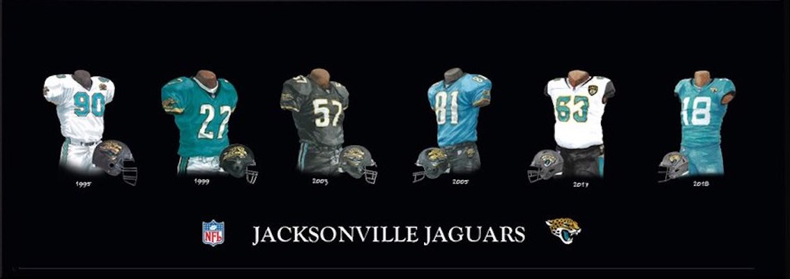 original jaguars uniforms