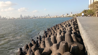 Miami of India. Mumbai city marine Drive queen's necklace. Mumbai