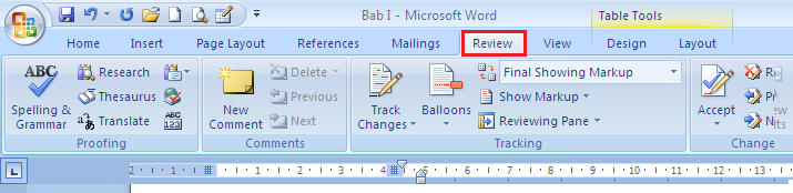 Menu View Pada Microsoft Word 2007 Menu View Pada Microsoft Word 2007