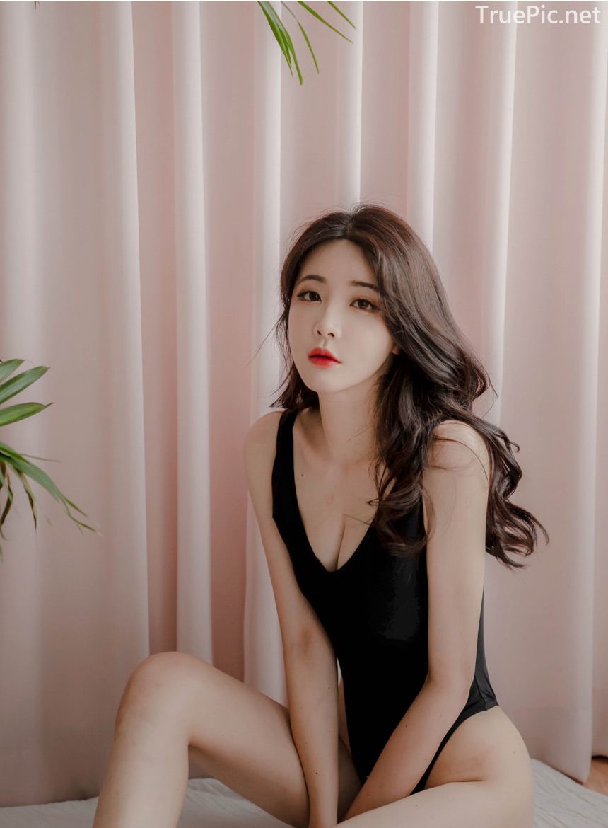 Korean model and fashion - Yoo Gyeong - Black Red White Lingerie