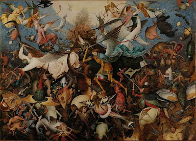 La chute des anges rebelles de Brueghel montre des démons difformes
