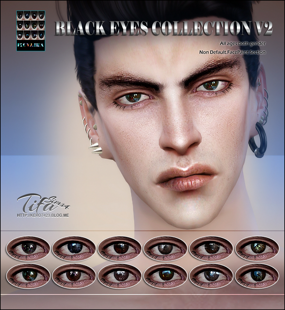 My Sims 4 Blog Black Eyes Collection By Tifa Sims