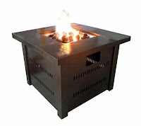 AZ Patio Heaters GS-F-PC Propane Fire Pit, with 40,000 BTU output, warms area up to 15 feet radius