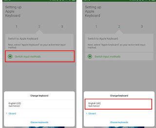mengganti keyboard apple untuk dipakai di android