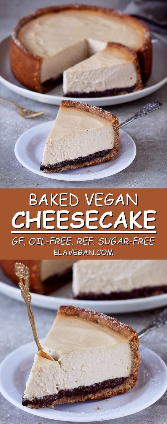 Baked Vegan Cheesecake Secret Delicious Recipes Foods