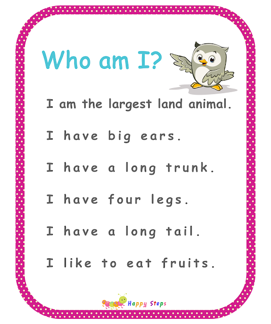 Riddles for Kids - Who am I? - I am an Elephant