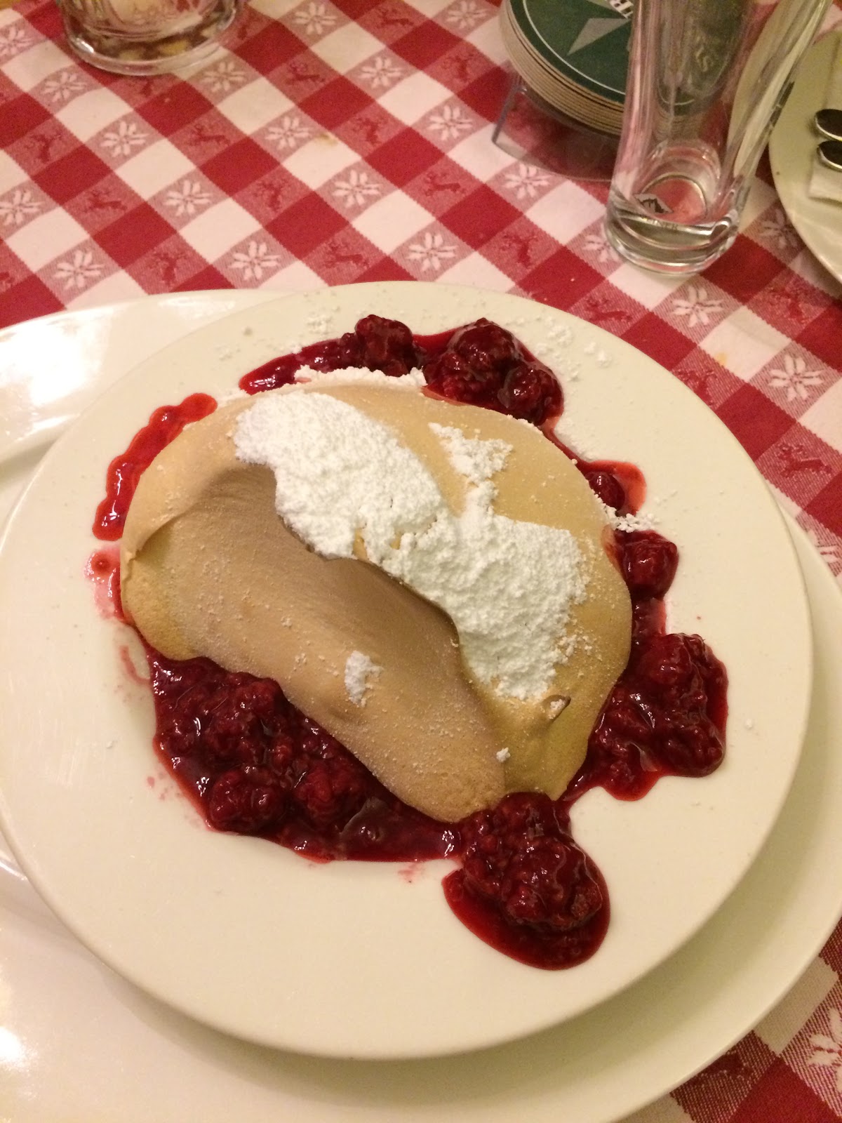 Nana's Blue and White Dishes Austrian Baked Vanilla Souffle with