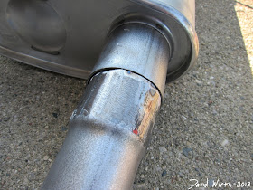pipe muffler fit, reducer pipe, size, 2 1/4"