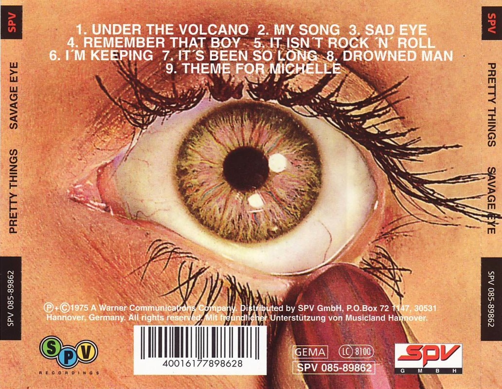 Classic Rock Covers Library : The Pretty Things - Savage Eye (1976)