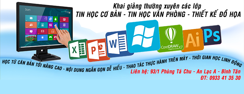 Dạy Photoshop tại quận Tân Phú