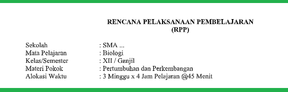 Rpp Biologi Kelas Xii Semester 1 Dan 2 Tahun 2019 2020 Update Info Pendidikan
