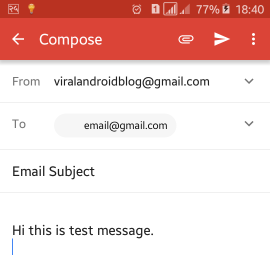 Sending Email from Android Application | Viral Android – Tutorials