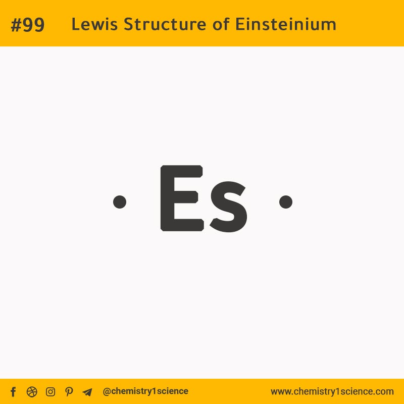 Lewis Structure of Es Einsteinium  تركيب لويس لعنصر الأينشتاينيوم