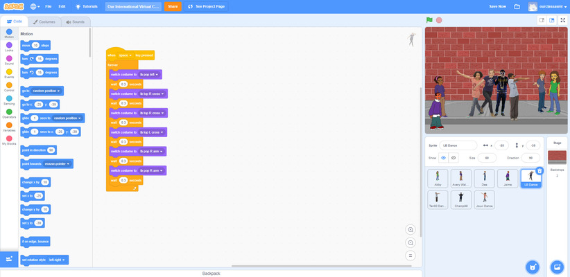 Our International Virtual Class: Scratch Works