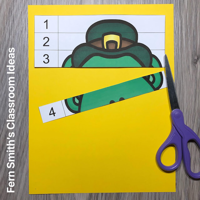 Click Here to Download These St. Patrick's Day Themed Counting Puzzles For Your Files Today!