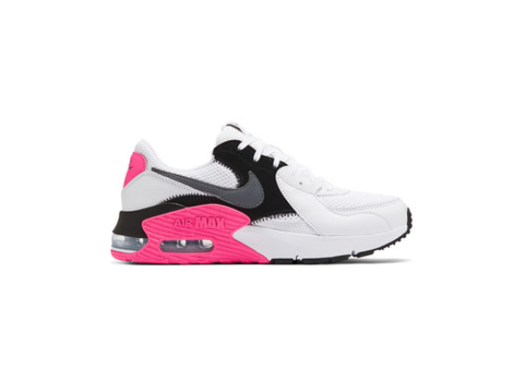 Nike Pantofi adidasi femei cu piele intoarsa si model colorblock Air Max Excee