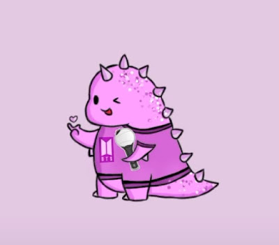 Foto Dino Ungu BTS Army Profil Yang Viral Di TikTok