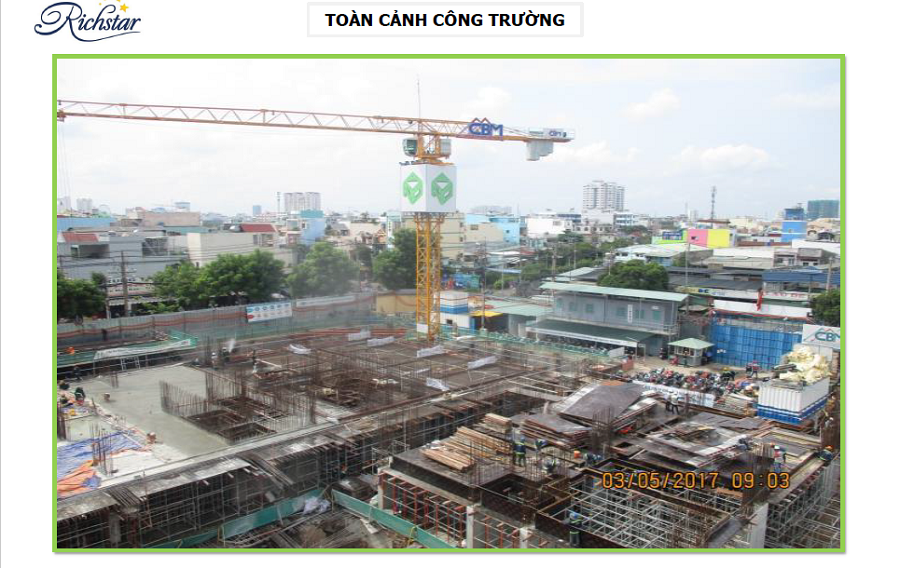 tiến độ dự án richstar tiến độ dự án richstar