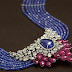 Blue beads necklace