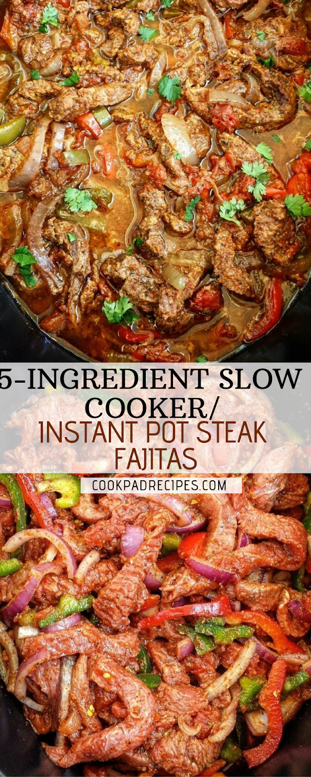 5INGREDIENT SLOW COOKER/INSTANT POT STEAK FAJITAS RECIPES Royale