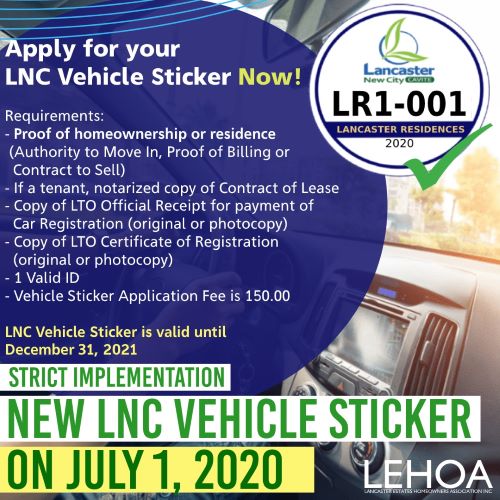 New Lancaster New City Vehicle Sticker 2020 Lancaster New City Houses