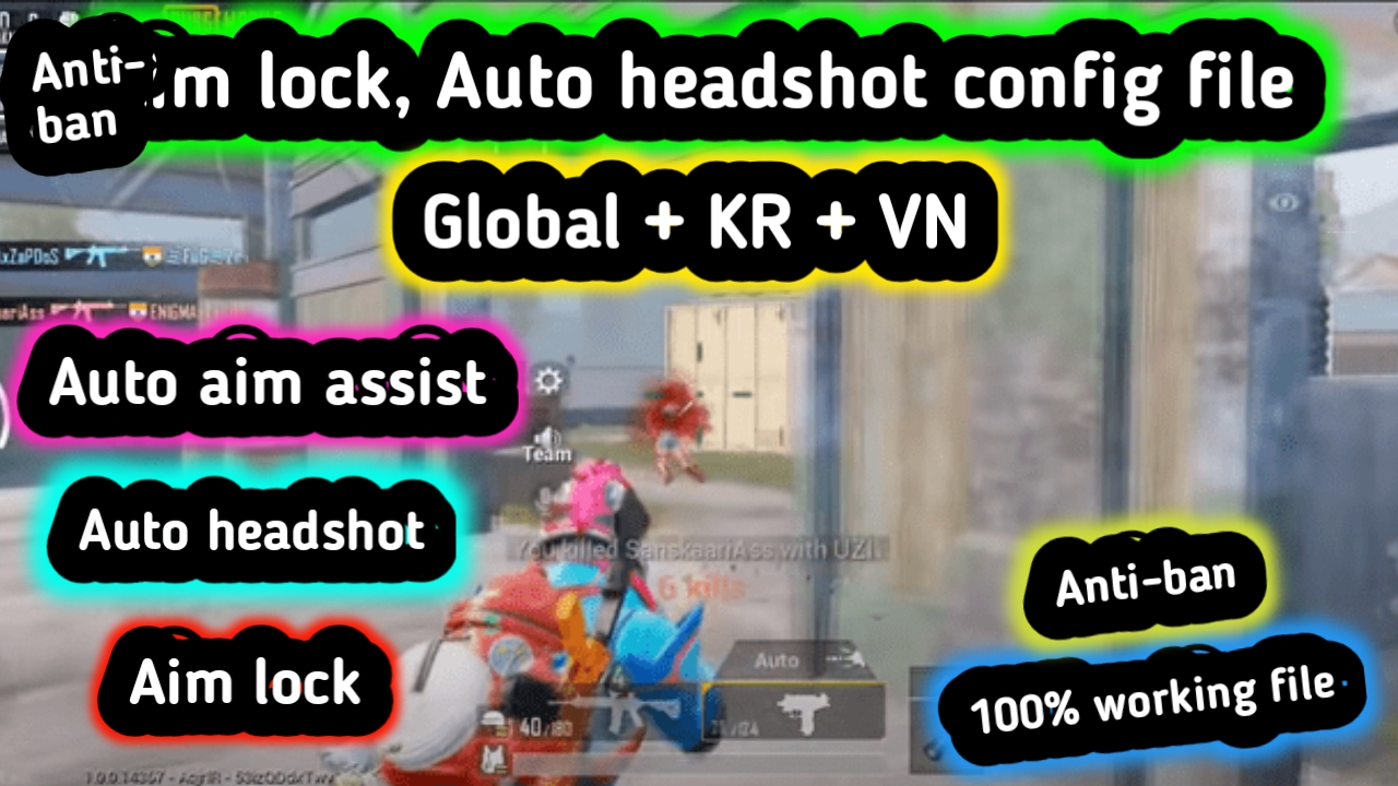 Pubg Mobile Aim Lock Config File || Auto Headshot Aim Assist High Dmage