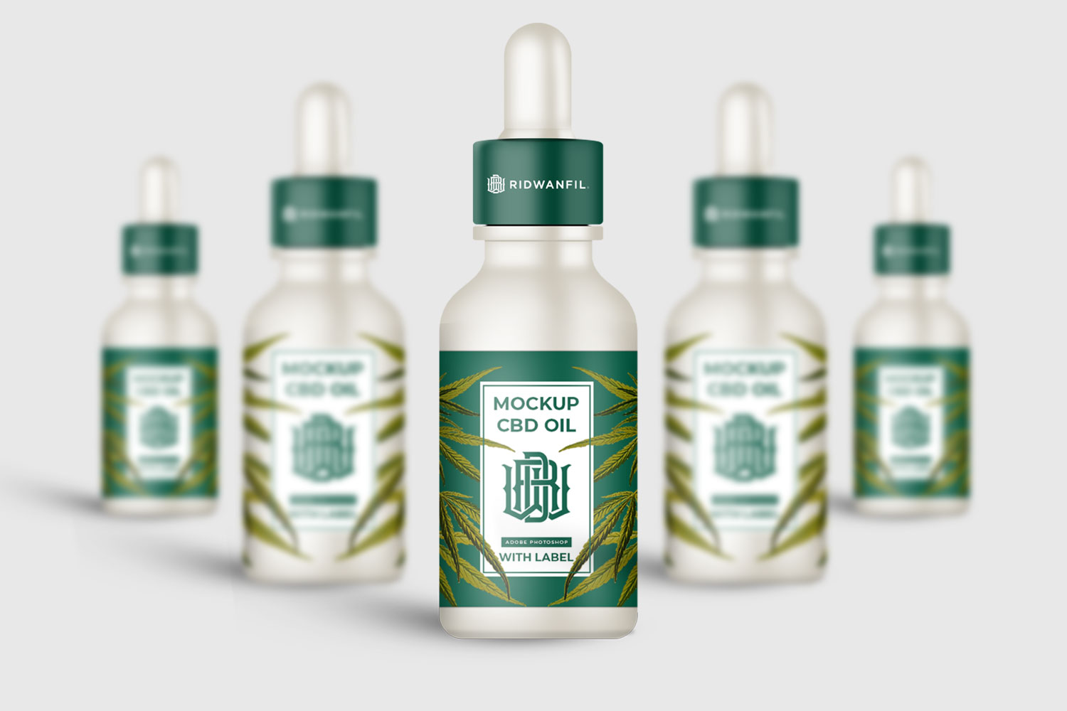 Mockup Label Design CBD Oil Best Free TShirt PSD