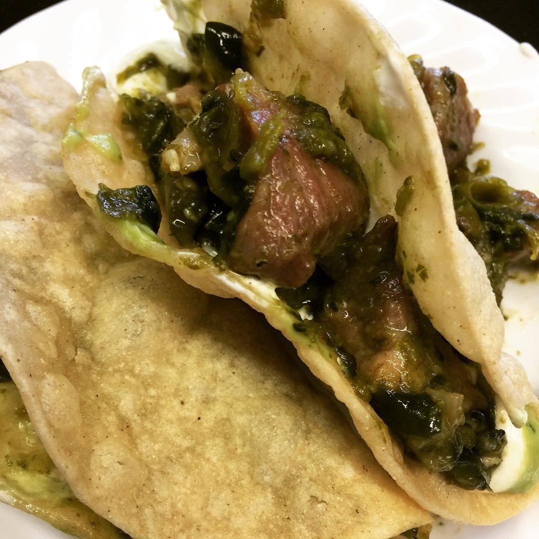 Recipe Pork and Green Chile Street Tacos