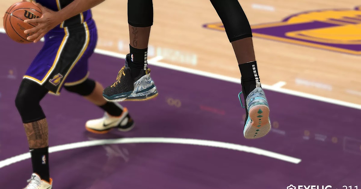 NBA 2K21 LBJ18 Custom Shoes by Brother Xiu Shuajota NBA 2K23 Mods