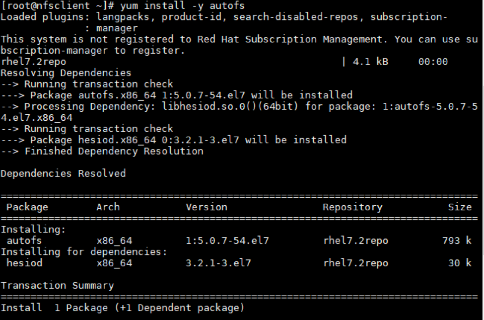 AutoFS in NFS Root Of Info