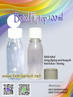 FAMILY PLASTIC Botol Fliptop 100 ml