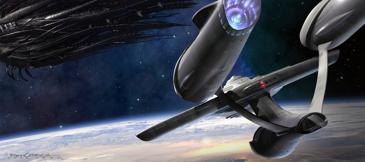 Fly Star Trek 2009 Enterprise Concept Art By Ryan Church « Film Sketchr