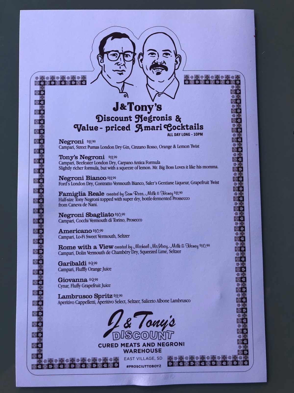 SanDiegoVille J & Tony's Discount Cured Meats And Negroni Warehouse