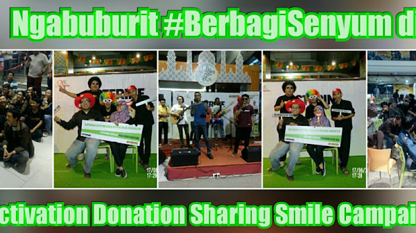 Ngabuburit #BerbagiSenyum di Activation Donation Sharing Smile Campaign