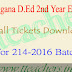 Telangana D.ed 2nd Year exam results download date 2014-2016 batch
