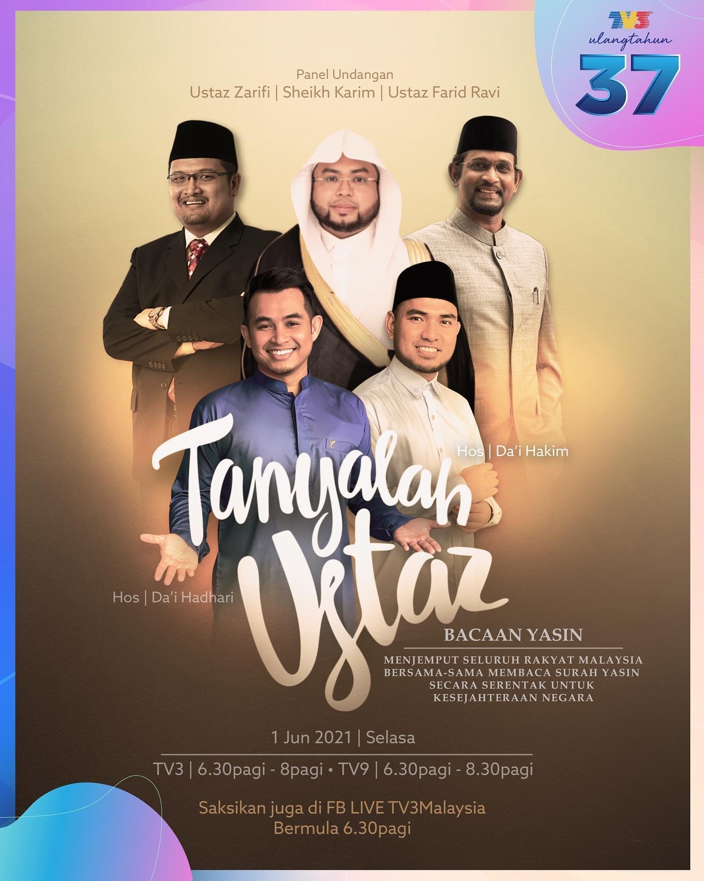 Tanyalah ustaz tv9 hari ini live