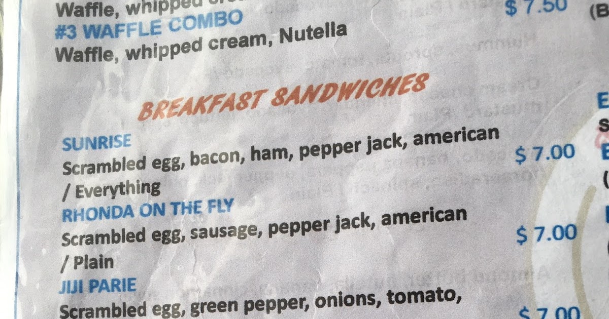 52 Sandwiches Breakfast Sandwich 148 Berry Pike Cafe aka Something