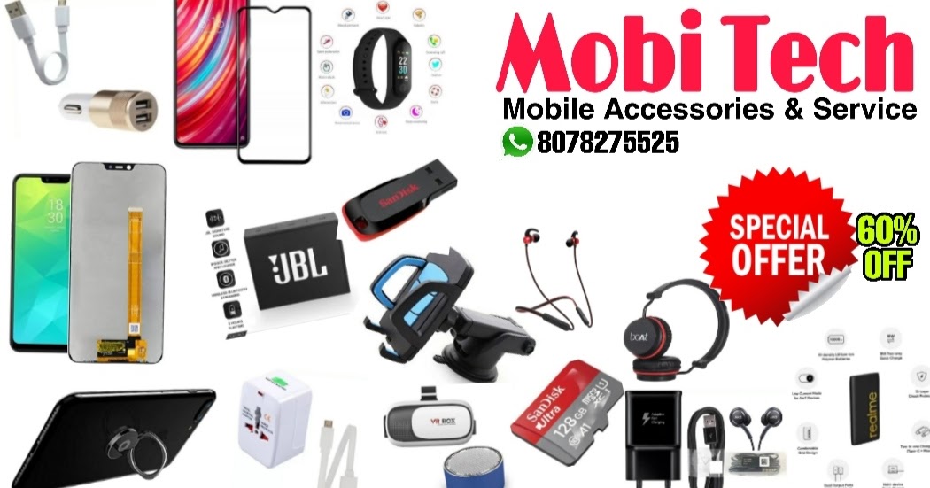 ALL TYPES OF MOBILE ACCESSORIES AND SERVICE...UPTO 60 OFF