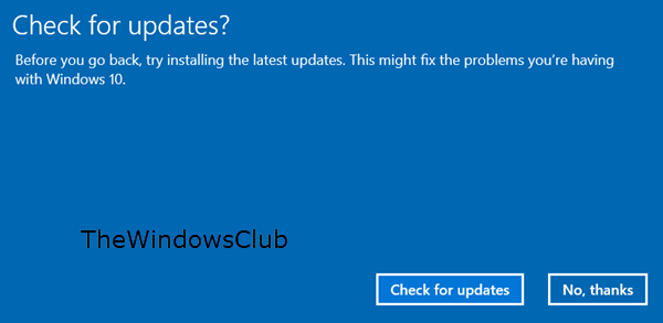 terugdraaien Windows 10 oktober 2018 Update