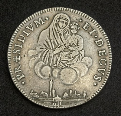 Italian coins Bologna Republic Silver Scudo of 10 Paoli