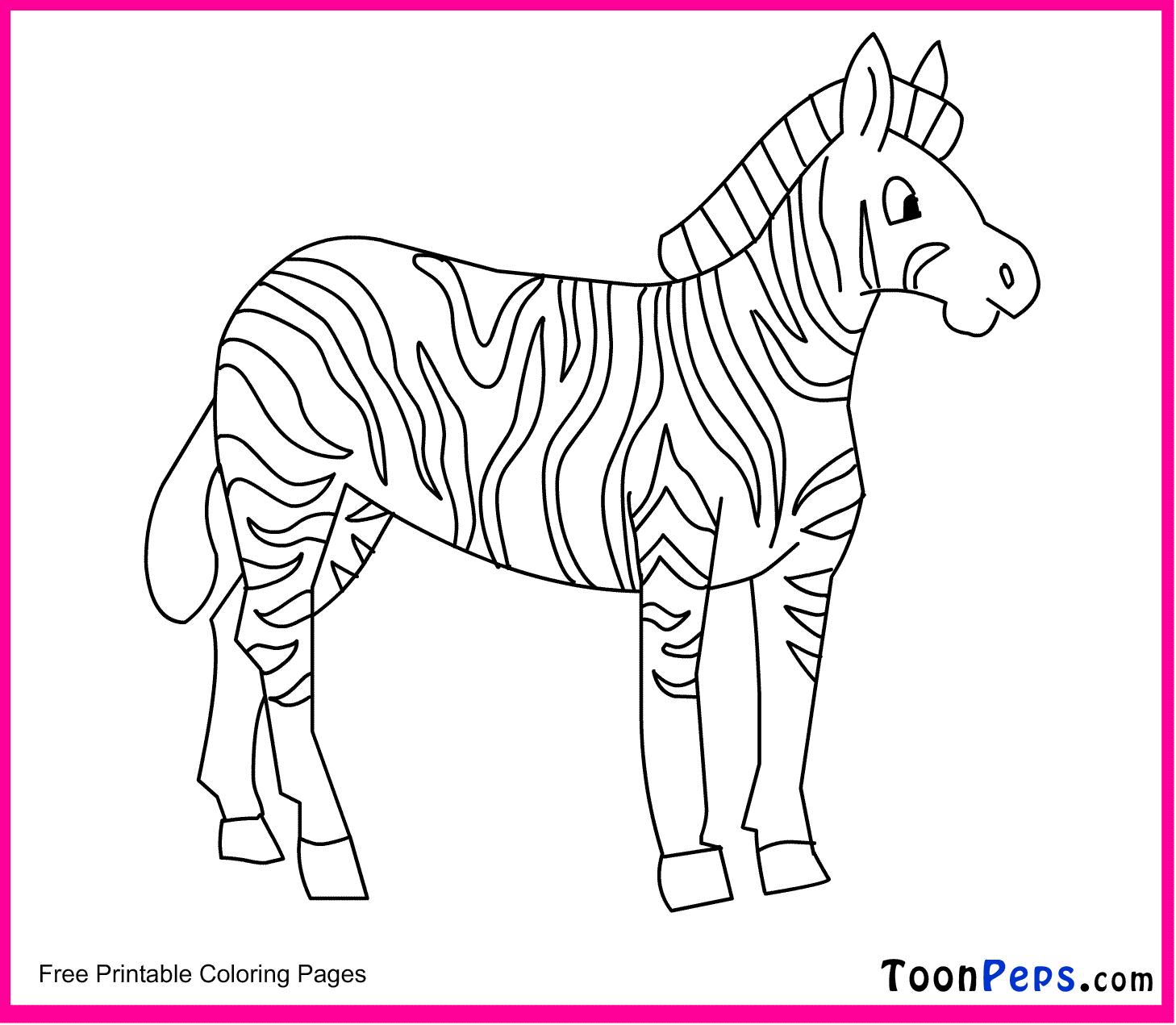zebra coloring pages for kids - photo #36