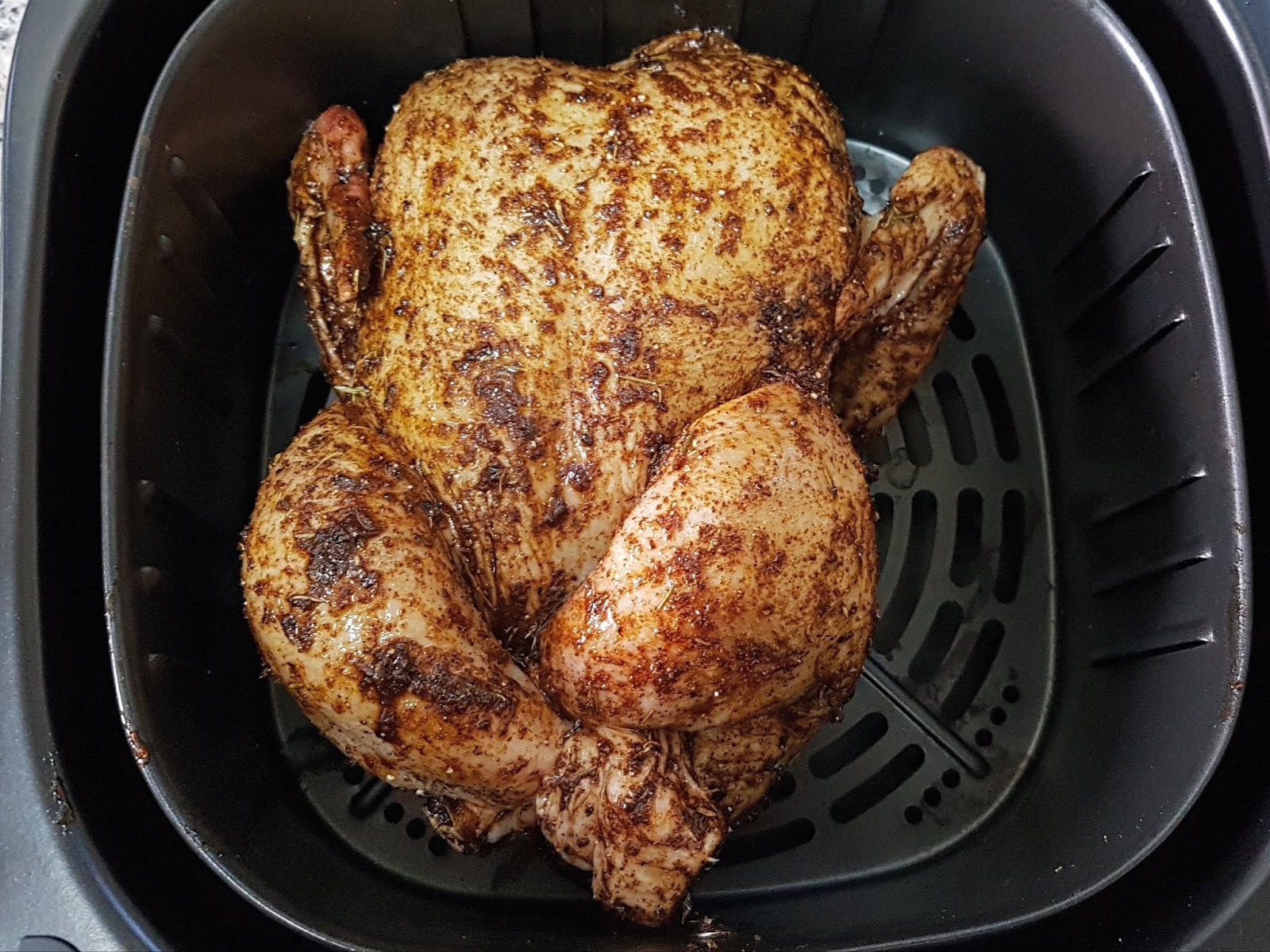 Maryam's Culinary Wonders 1254. {Air Fryer} Whole Roast Chicken and