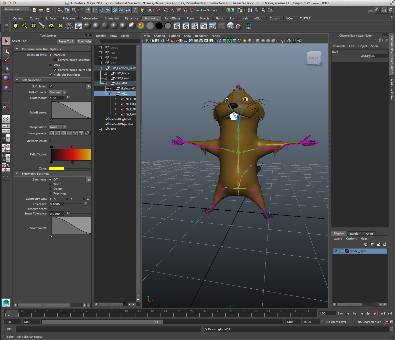 3D Modeling and Animation II - Spring 2015: Intro to Rig in Maya ...