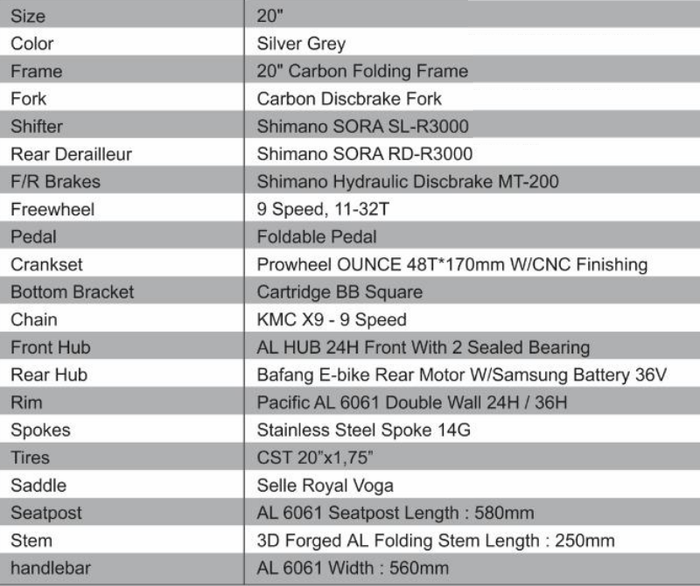 sepeda lipat frame carbon