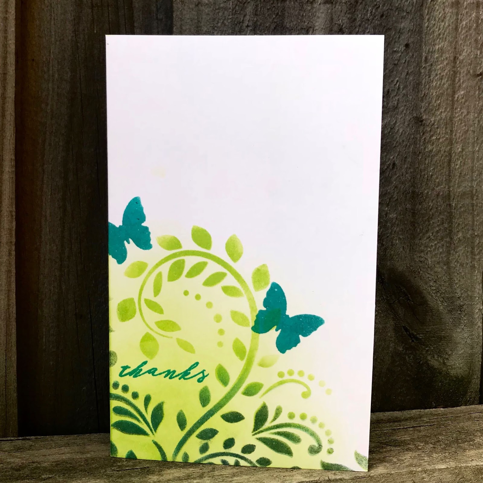 My Paper Epiphany One Layer Stencil Card